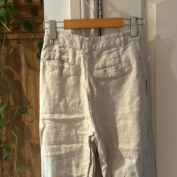 🎀 REFORMATION Mason high rise linen trouser pants 0P - Picture 11 of 12